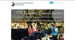 Desktop Screenshot of malagacoveconcerts.com