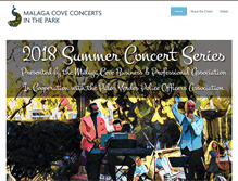 Tablet Screenshot of malagacoveconcerts.com